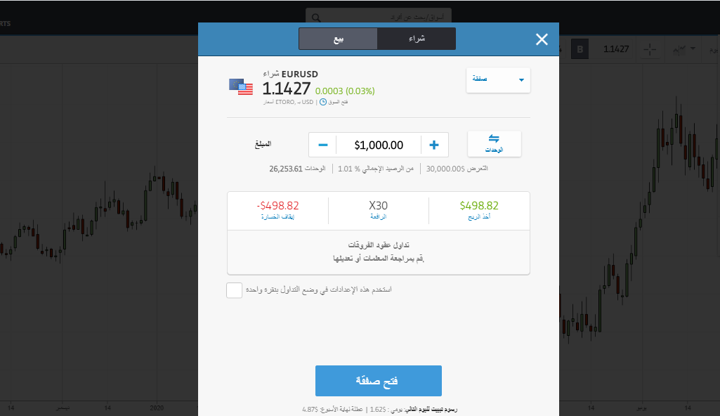 كيفية استخدام رافعة مالية etoro